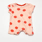 Spotty terry romper - Size 0-3 months