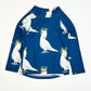 Blue cockatoo rashie - Size 0
