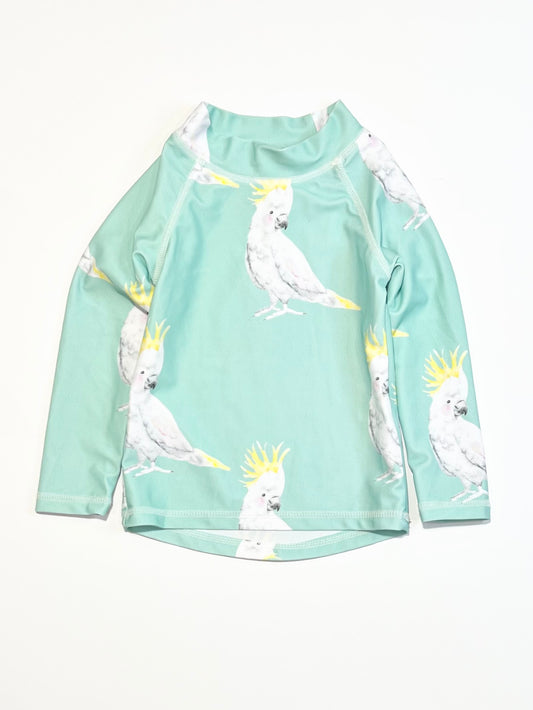 Green cockatoo rashie - Size 0