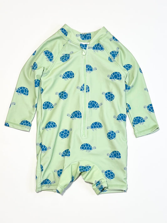 Green turtles swimsuit - Size 0