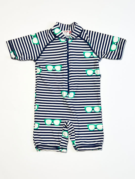 Striped glasses swimsuit - Size 0