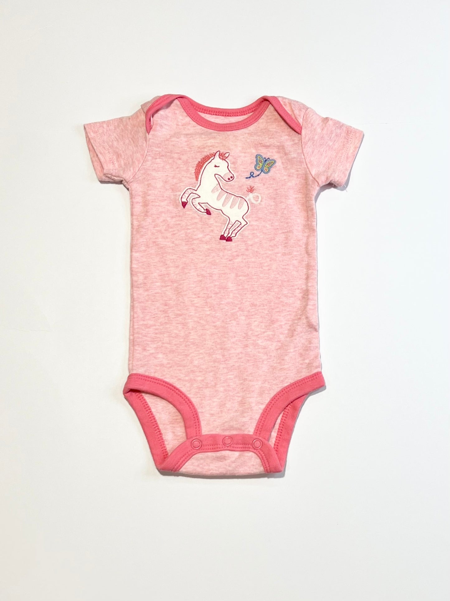 Pink horse bodysuit - Size 000