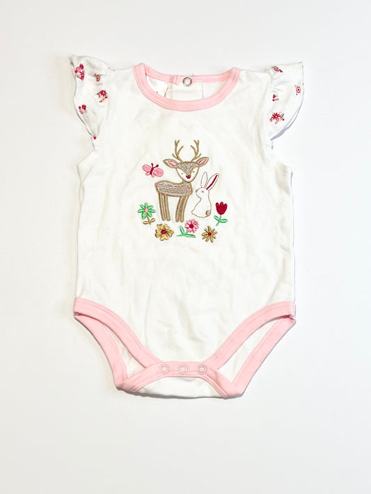 Deer and bunny bodysuit - Size 000