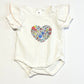 White heart bodysuit - Size 000