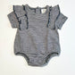 Navy striped bodysuit brand new - Size 000