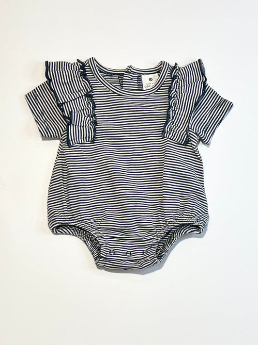 Navy striped bodysuit brand new - Size 000