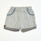 Grey woven shorts - Size 6-9 months