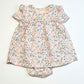 Floral bodysuit dress - Size 2-4 months