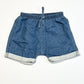 Blue terry shorts - Size 0