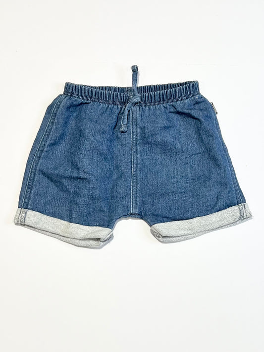 Blue terry shorts - Size 0