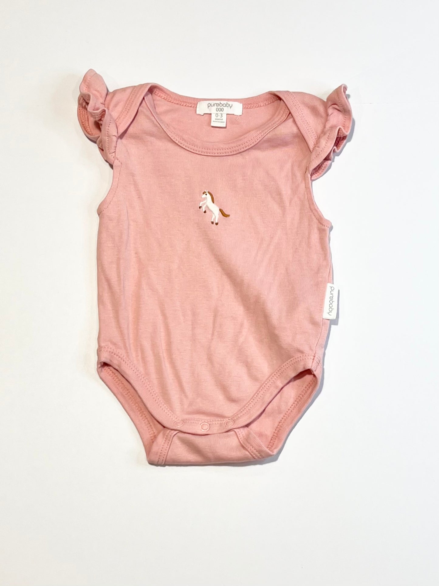 Pink horse bodysuit - Size 000