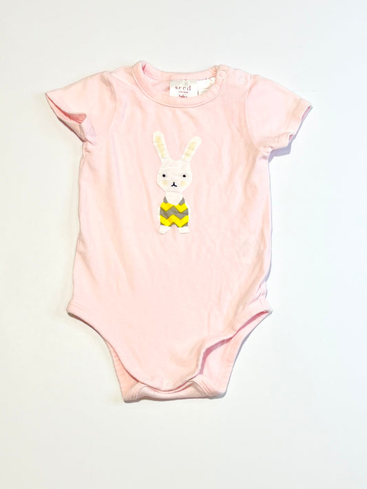 Pink bunny bodysuit - Size 000