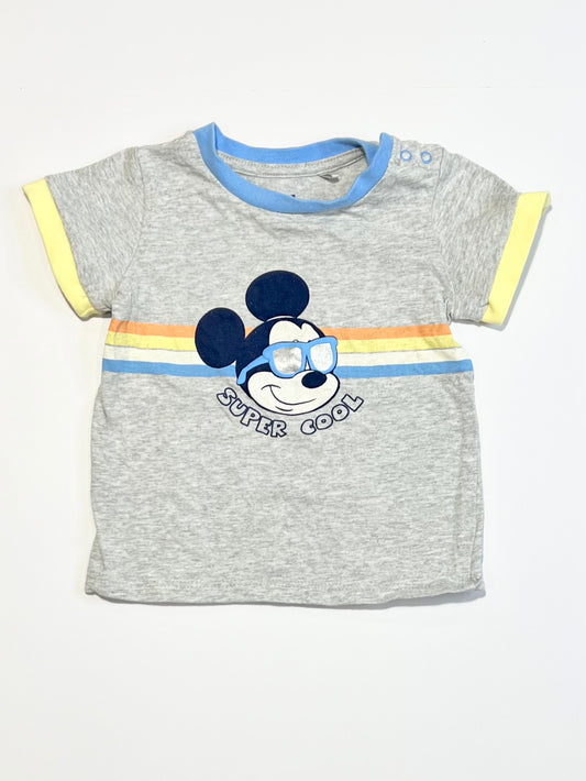 Grey Mickey tee - Size 0