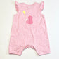 Pink fox romper - Size 000