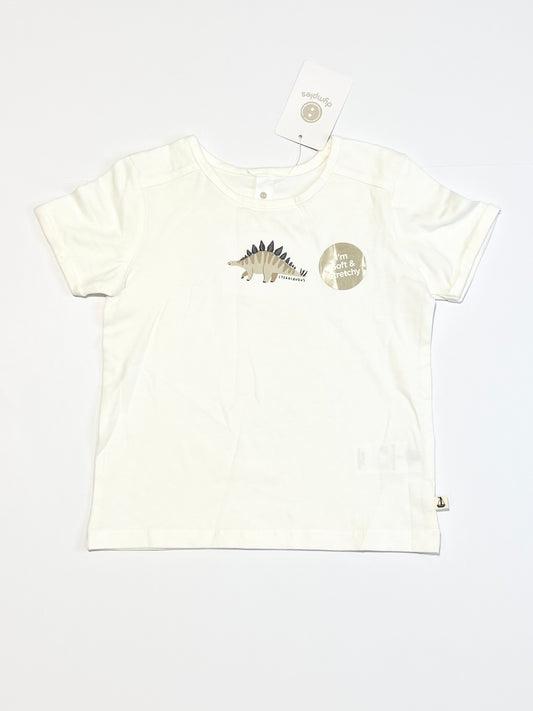 Embroidered dino tee brand new - Size 0