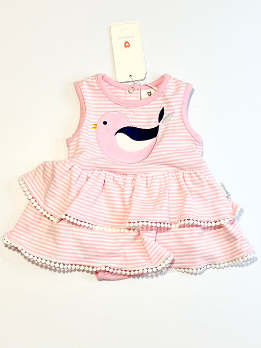 Striped bird romper brand new - Size 000