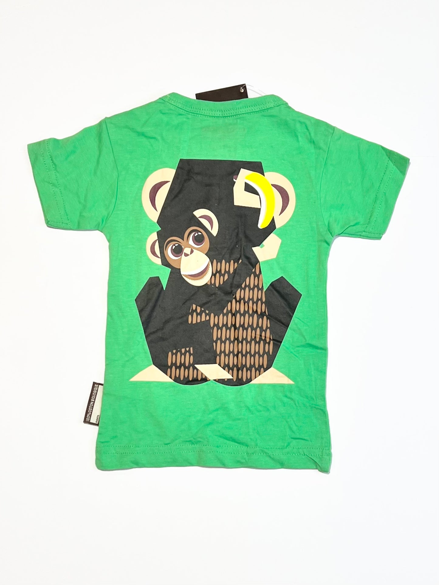 Green monkey tee brand new - Size 9-12 months