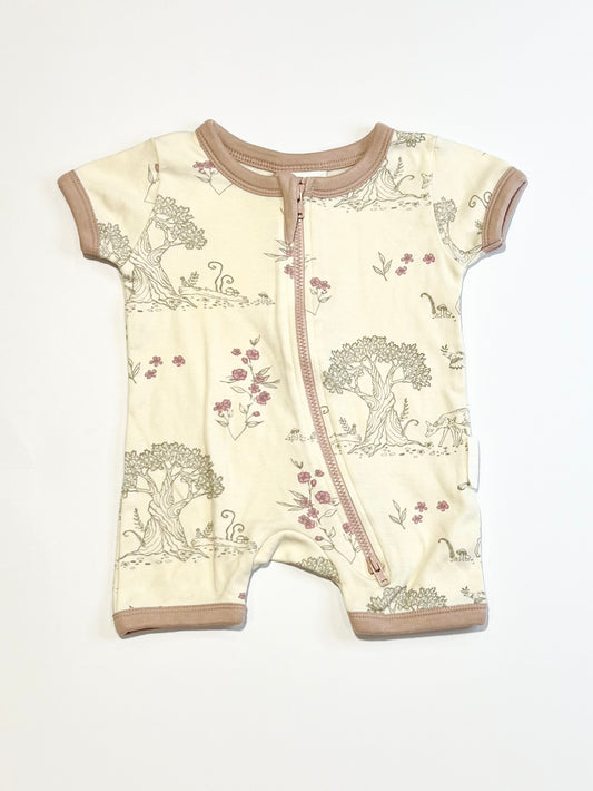 Tree zip onesie - Size 000