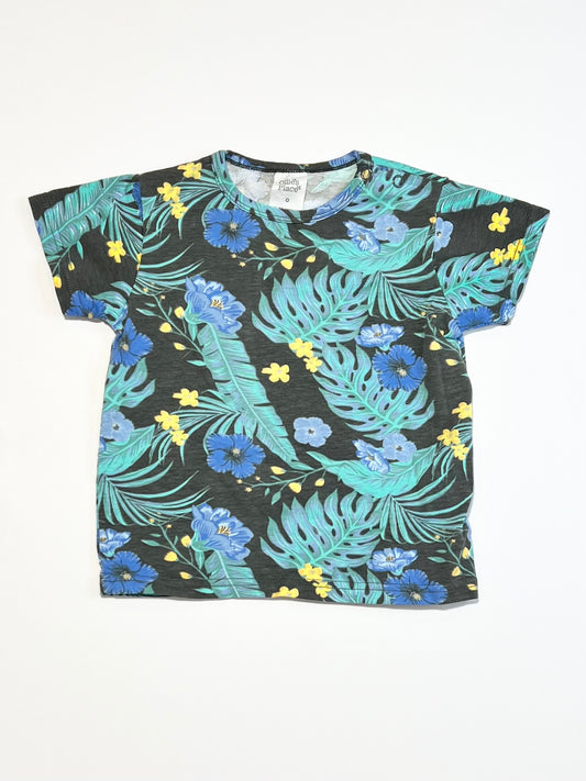 Floral leafy tee - Size 0