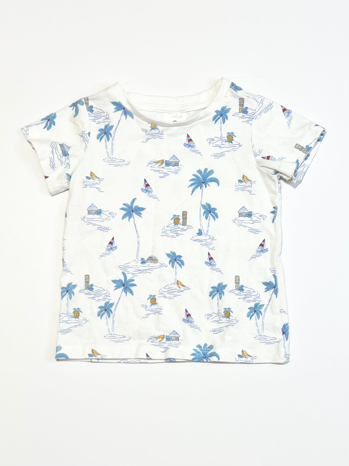 Boats and pams tee - Size 0