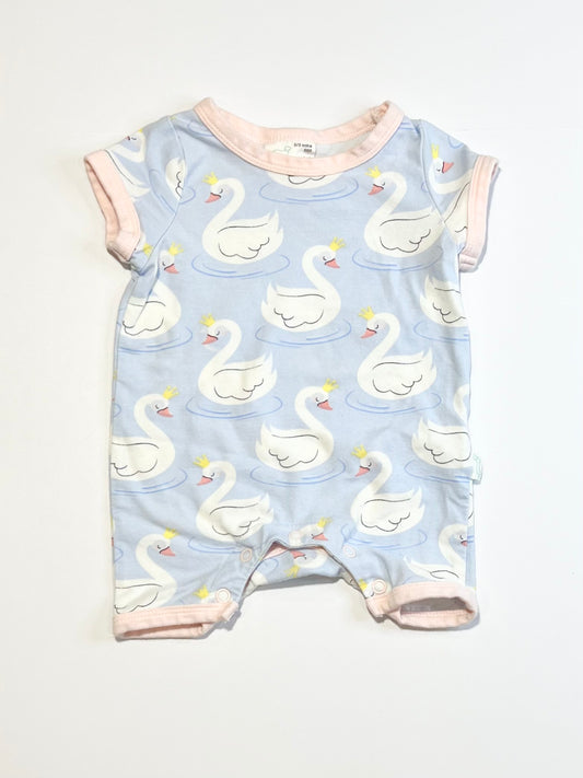 Blue swans romper - Size 000