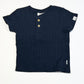 Navy waffle tee - Size 0