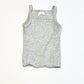 Grey ribbed singlet - Size 0000