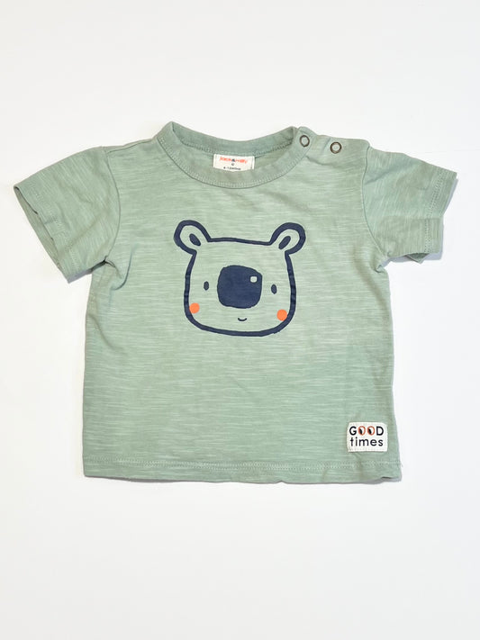 Green koalas tee - Size 0