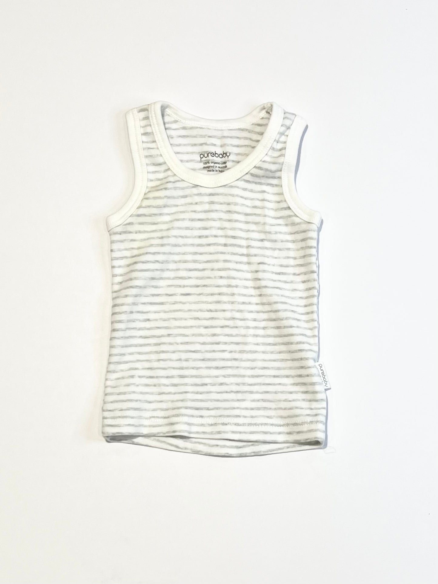 Striped ribbed singlet - Size 0000