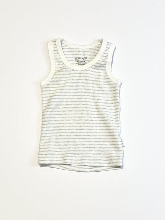 Striped ribbed singlet - Size 0000