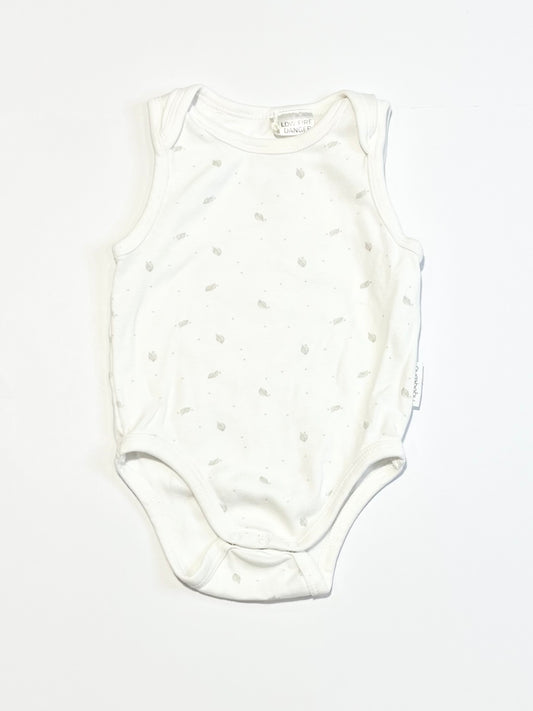 Grey leaf bodysuit - Size 0