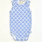 Blue patterned bodysuit - Size 0