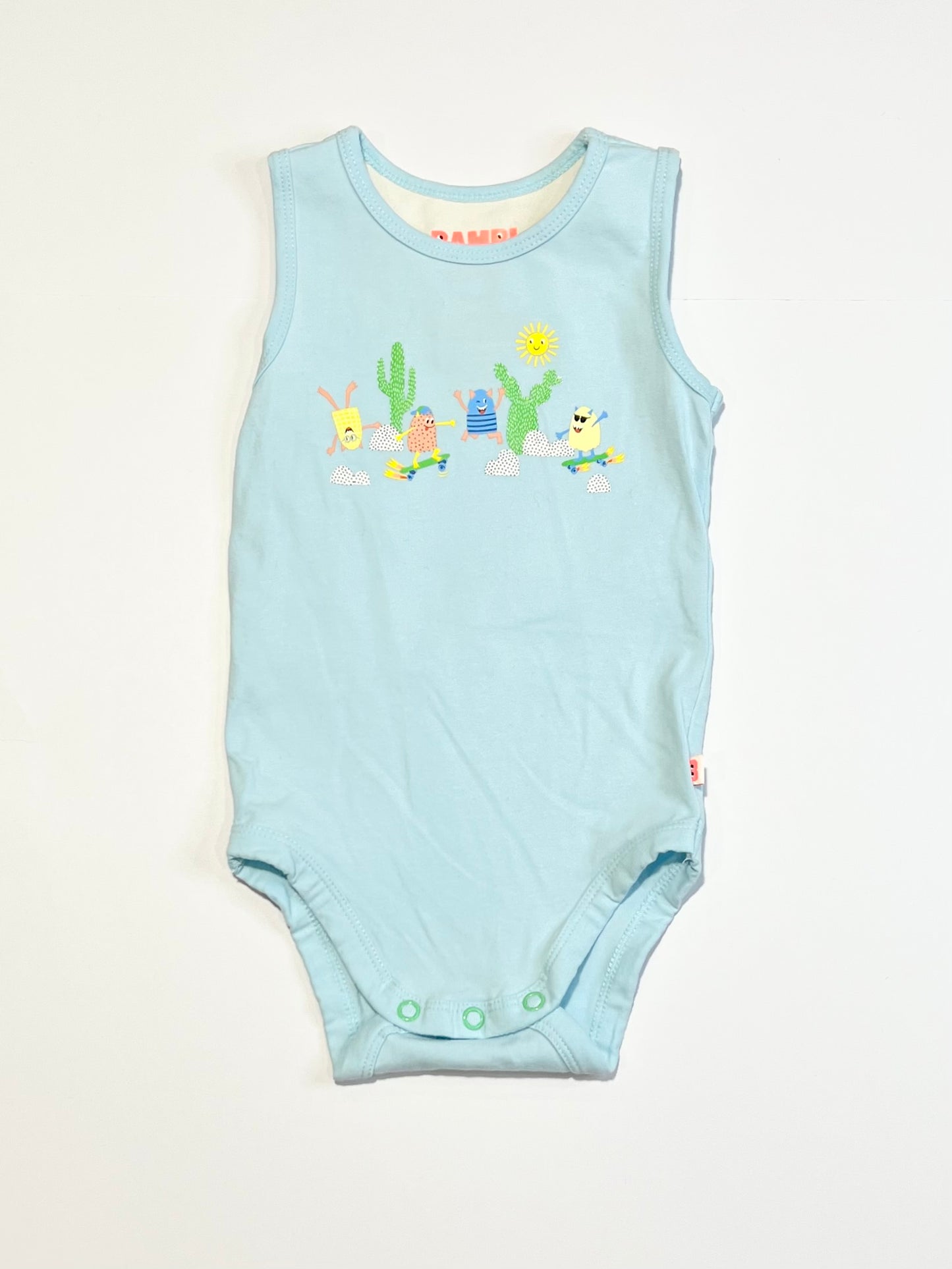 Blue monsters bodysuit - Size 0