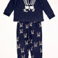 Navy bunny pyjamas - Size 2