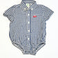 Gingham shirt bodysuit - Size 6-9 months