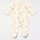 Pink bunny zip onesie - Size 0000