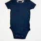 Navy ribbed bodysuit - Size 6-9 months
