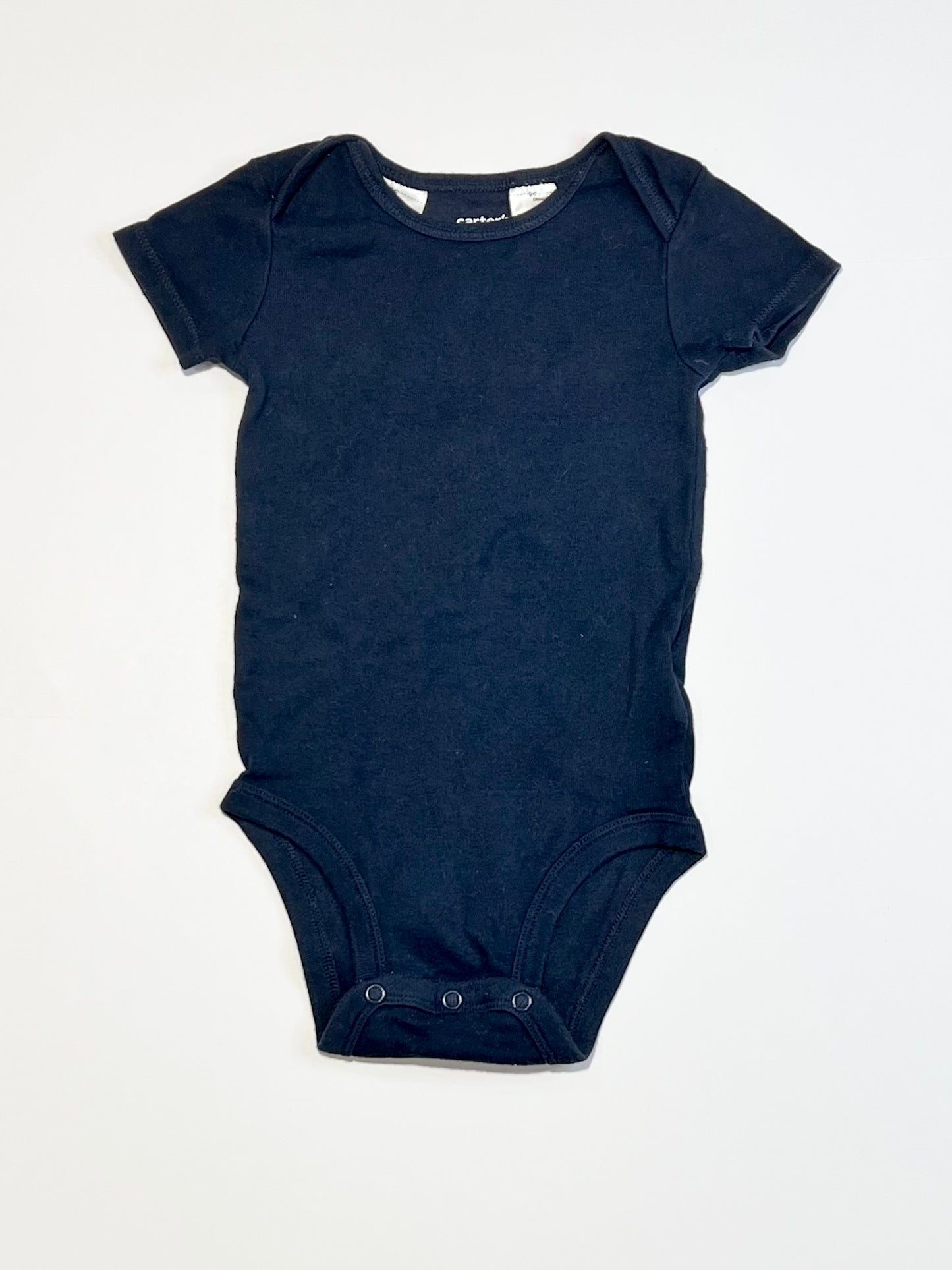 Navy ribbed bodysuit - Size 6-9 months