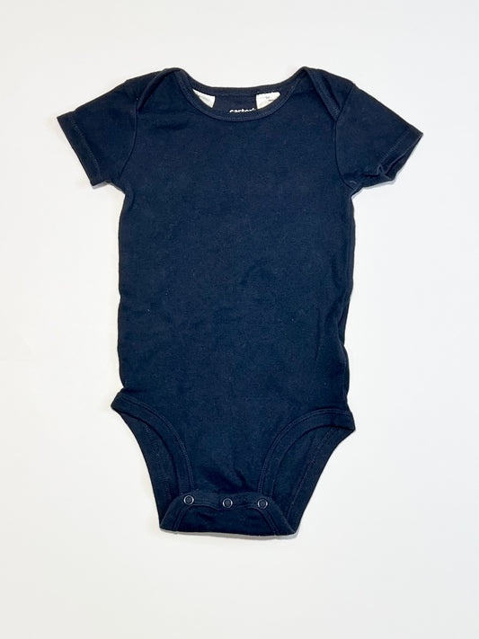 Navy ribbed bodysuit - Size 6-9 months