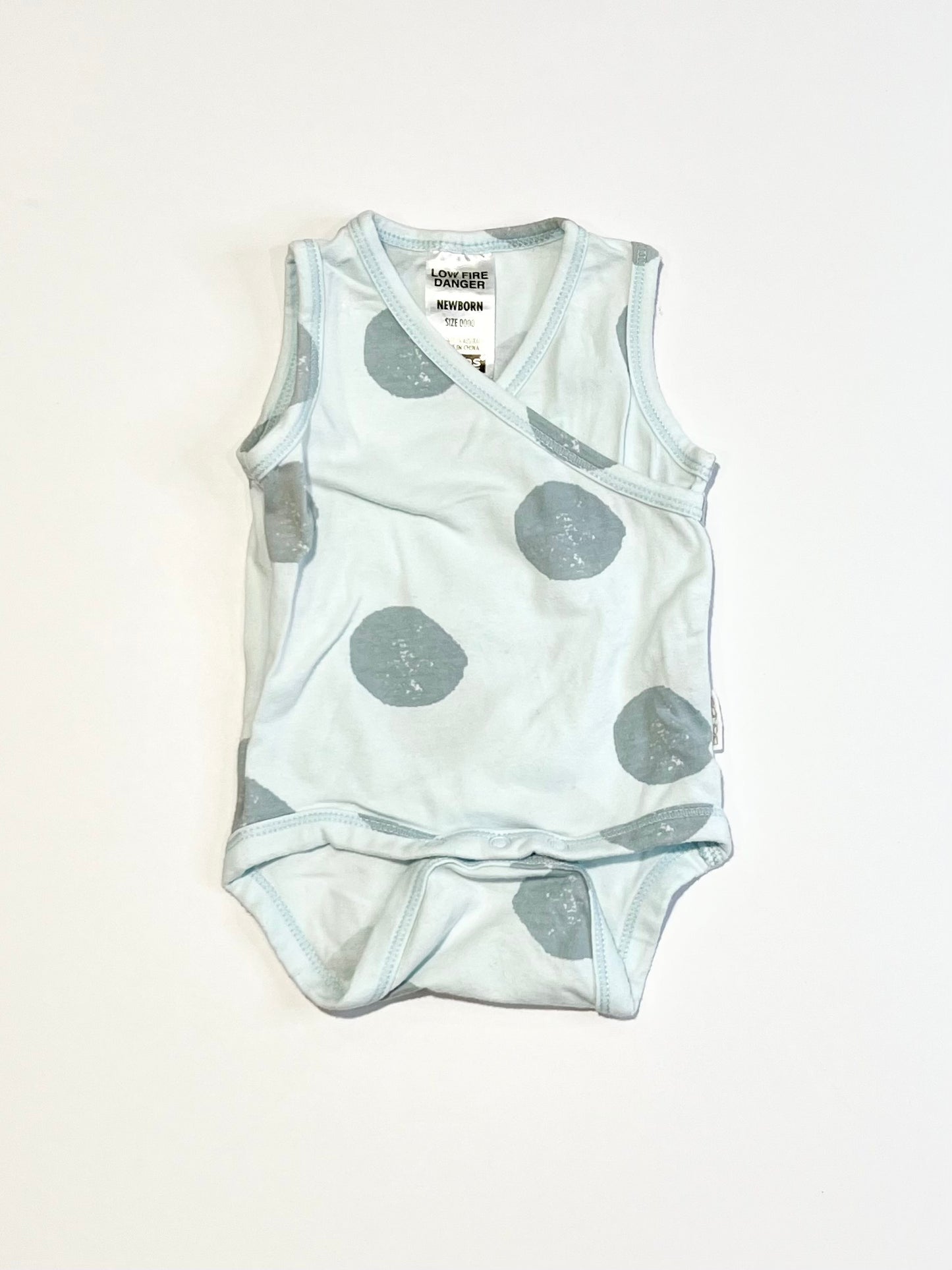 Spotty cross-over bodysuit - Size 0000