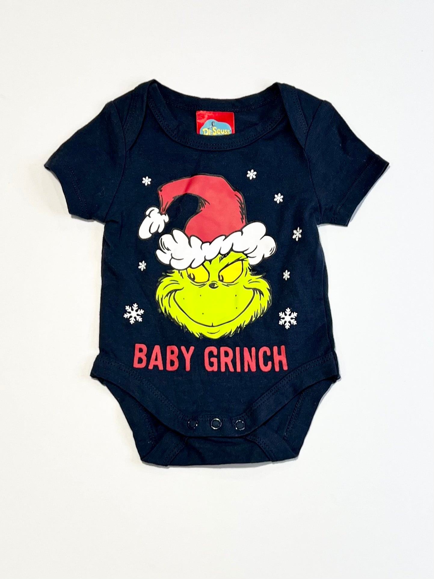 Baby Grinch bodysuit - Size 0000