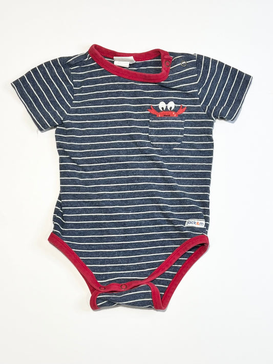 Striped crab bodysuit - Size 0