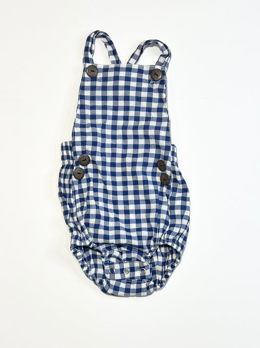 Gingham romper - Size 0