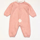 Pink knit bunny onesie - Size 00