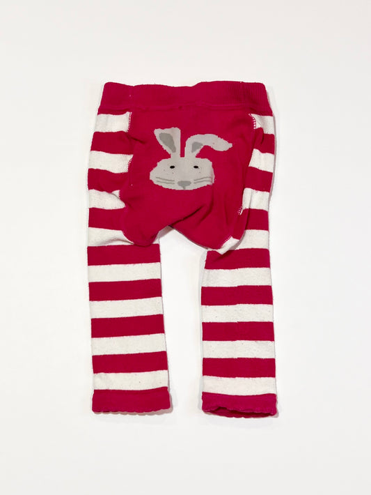 Striped bunny leggings - Size 0