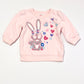 Pink bunny sweater - Size 0