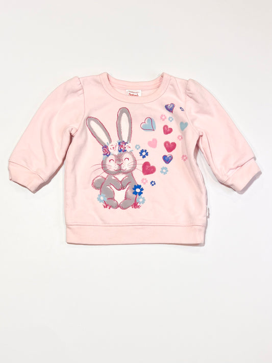 Pink bunny sweater - Size 0