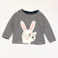 Striped bunny top - Size 2