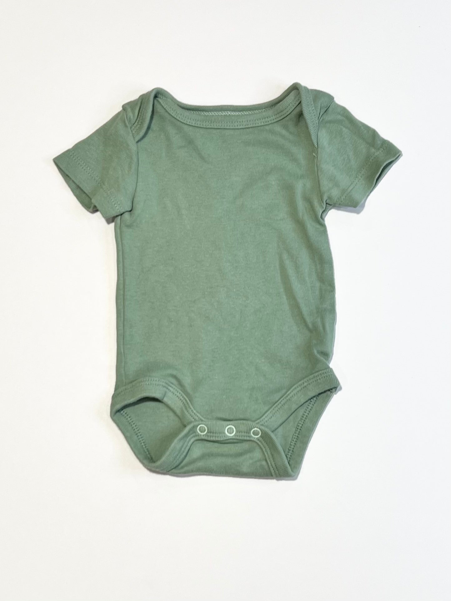 Green ribbed bodysuit - Size 0000