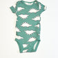 Green dino bodysuit - Size 0000